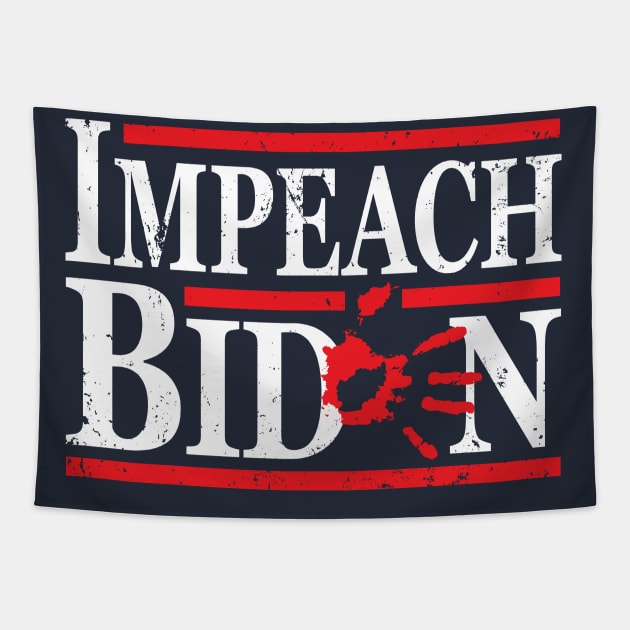 Vintage Impeach Biden Tapestry by Etopix