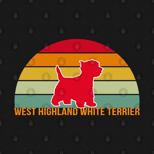 West Highland White Terrier Vintage Silhouette by seifou252017