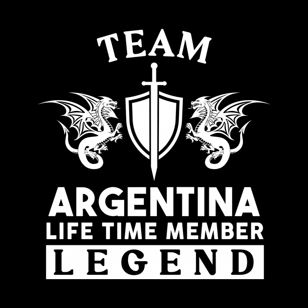 Argentina Name T Shirt - Argentina Life Time Member Legend Gift Item Tee by unendurableslemp118