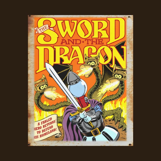 Mystery Science Rusty Barn Sign 3000 - The Sword and the Dragon by Starbase79