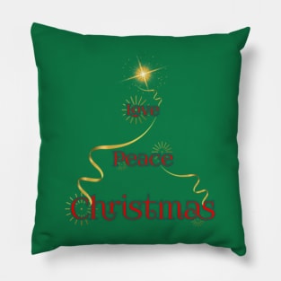 Love Peace Christmas Pillow