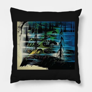 eyvind earle - Eyvind Earle Beauty-Beyond-Believing Pillow