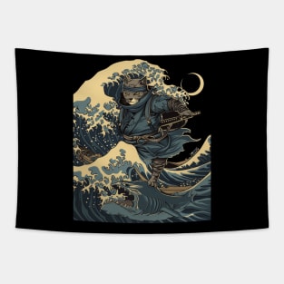 Cat Ninja Secrets Silent Mastery Tapestry