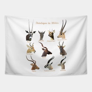 Antelopes in Africa Tapestry