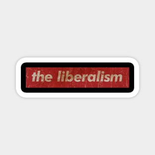 the liberalism - SIMPLE RED VINTAGE Magnet