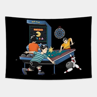 Kids Palying Game Tapestry