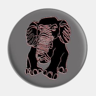 Elephant silhouette Siluet 3D 大象 elefant pixelart Pin