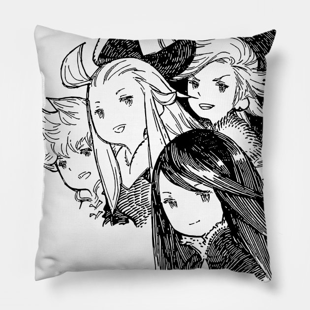 Bravely Party Pillow by winsarcade