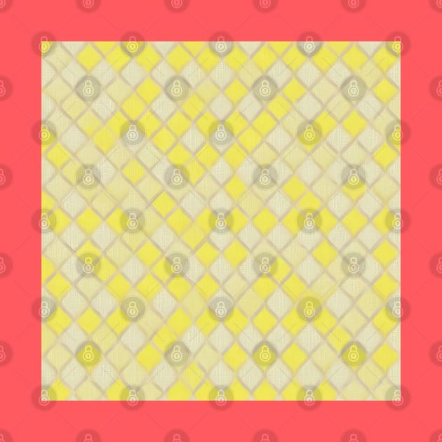 YELLOW DIAMOND DESIGN, DIAMOND PATTERN by ZARBIT