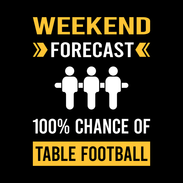 Weekend Forecast Table Football Soccer Foosball by Good Day