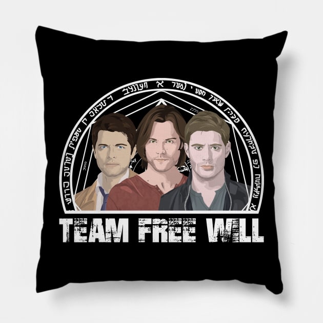 Team Free Will Pillow by potatonomad