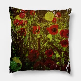 Red Poppies Pillow