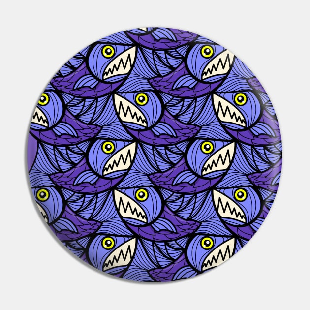 Escher fish pattern XI Pin by Maxsomma