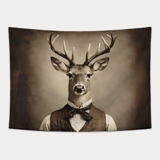 Deer Portrait Victorian Artistic Gift Fashion Tapestry