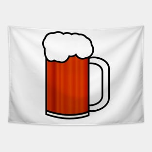 Beer Mug | Amber Brown & Black Stroke Tapestry