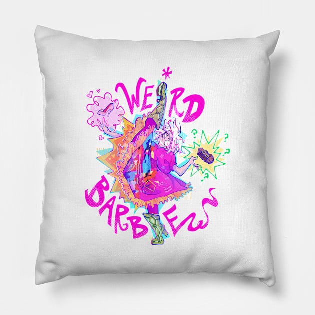 Weird Barbie Pillow by lightsdsgn