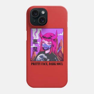 Pretty Face, Dark Soul || V2 Phone Case