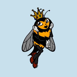 Queen Bee--Just a Little Bit Extra Flat Color T-Shirt