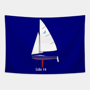 Lido 14 Sailboat Tapestry