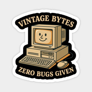 Old Computer PC Vintage Bytes Zero Bugs Given Magnet