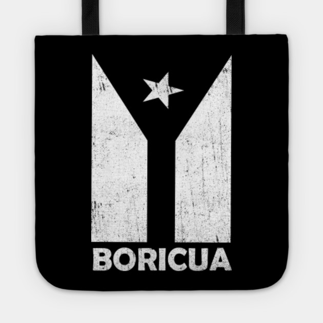 Puerto Rican Black Flag Boricua Tote Teepublic