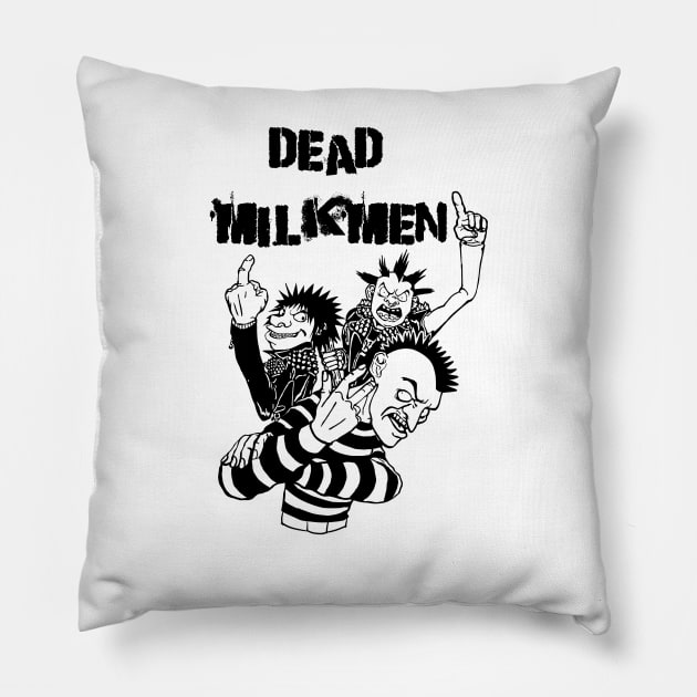 Punk Rock Man Of Dead Milkmen Pillow by samsa