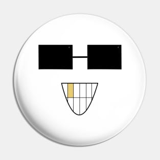 Sunglass Smile Pin