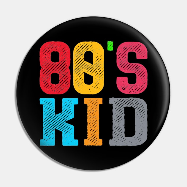 80's Kid Costume Vintage Retro Pin by Firesquare