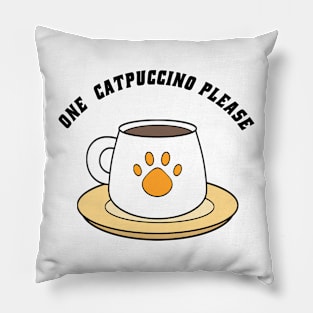 One Catpuccino Please! Pillow