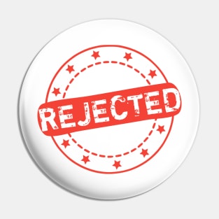 Rejected Stamp Icon Pin