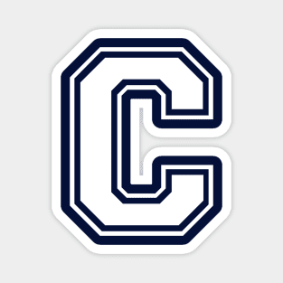 Initial Letter C - Varsity Style Design Magnet