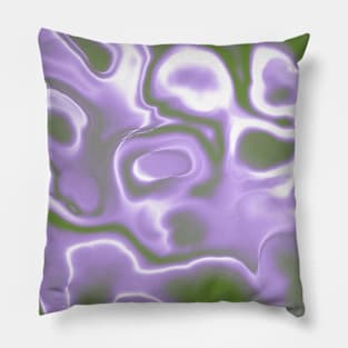 Genderqueer Pride Abstract Swirled Spilled Paint Pillow