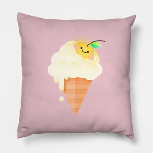 Vanilla Sunrise Ice Cream Pillow