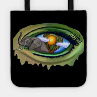 Elephant in Sahara Eye Tote