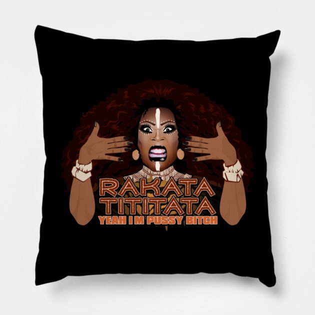 BeBe Zahara Benet from RuPauls Drag Race All Stars Pillow by meldypunatab