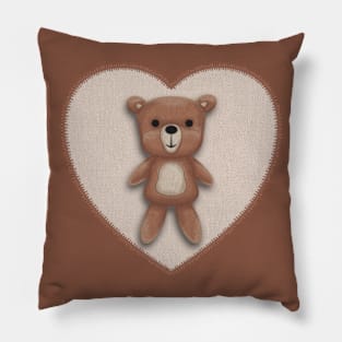 Teddy Bear Plushie Pillow