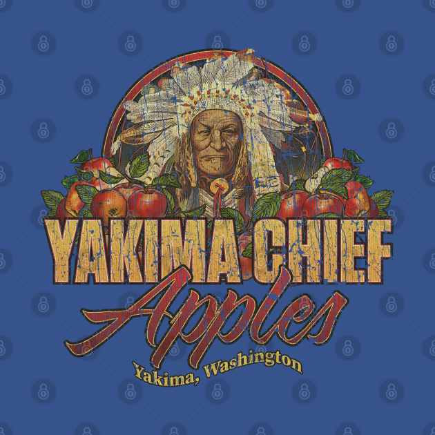 Disover Yakima Chief Apples 1934 - Native American - T-Shirt