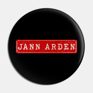 vintage retro plate Jann Arden Pin