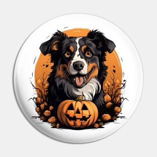 Halloween Australian Shepherd Dog #1 Pin