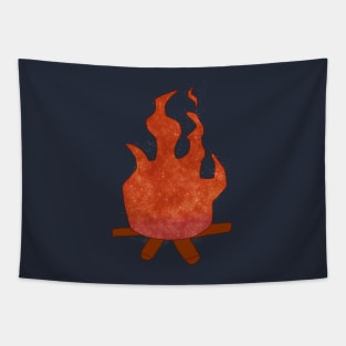 Red Starry Flame Tapestry