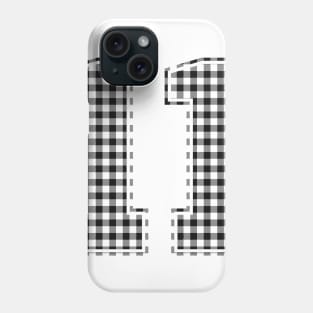 Plaid Number - 11 - Dark Phone Case