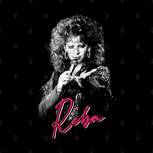 Reba // Vintage-Style 80s Fan Design by DankFutura