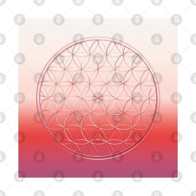 pink flower of life by kallyfactory