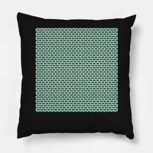 Diamond Hearts Mint Green Pillow