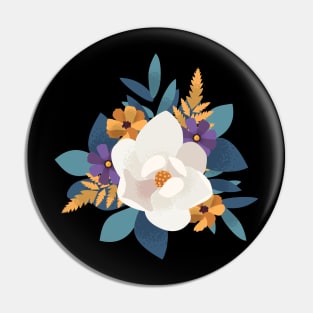 Vintage Floral Bouquet Pin