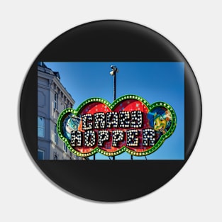 Crazy hopper sign Pin