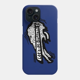 Lets go Buffalo Doodle Phone Case