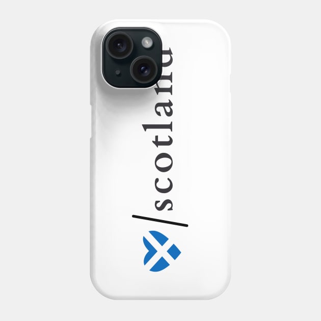 Love Scotland Saltire Heart Phone Case by allscots