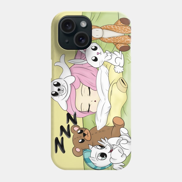 MLP Sleepy Time- Fulttershy Phone Case by BlondeDud