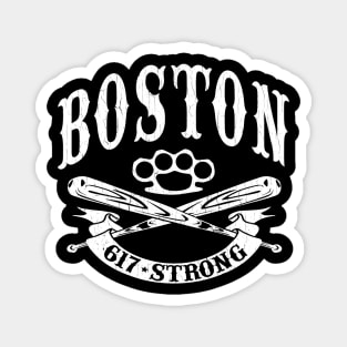Boston 617 Strong Hockey Style Magnet